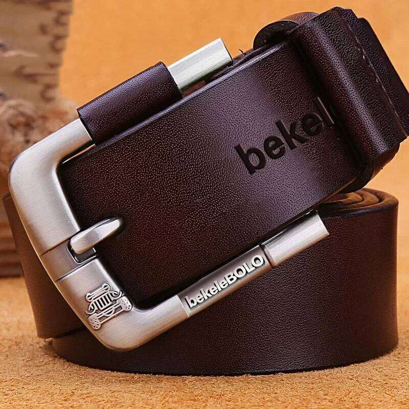 Men's Luxury Genuine Leather Belt 2025 - Designer Brand, Vintage Pin Buckle Waist Straps Y260225