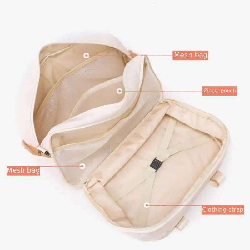 10cm Extendable Travel Duffel Handbag Multi-layer Hiking Luggage Flight Carry On Storage Shoulder Bag Sport Gym Swimming Satchel Y260225