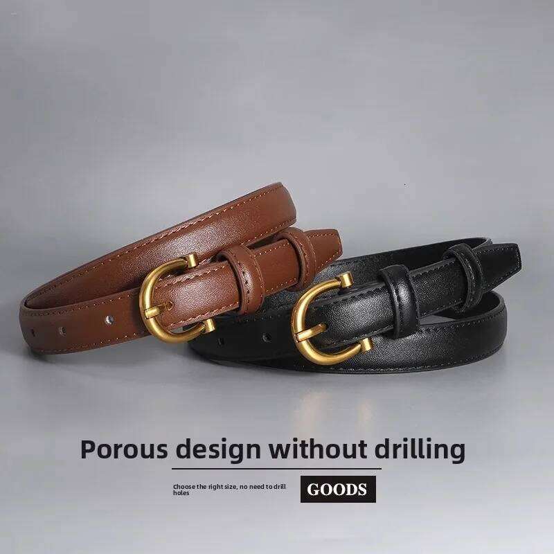 Women's Genuine Leather Belt - Soft, Crack-Resistant, Versatile, Suitable for Jeans and Dresses Y260225