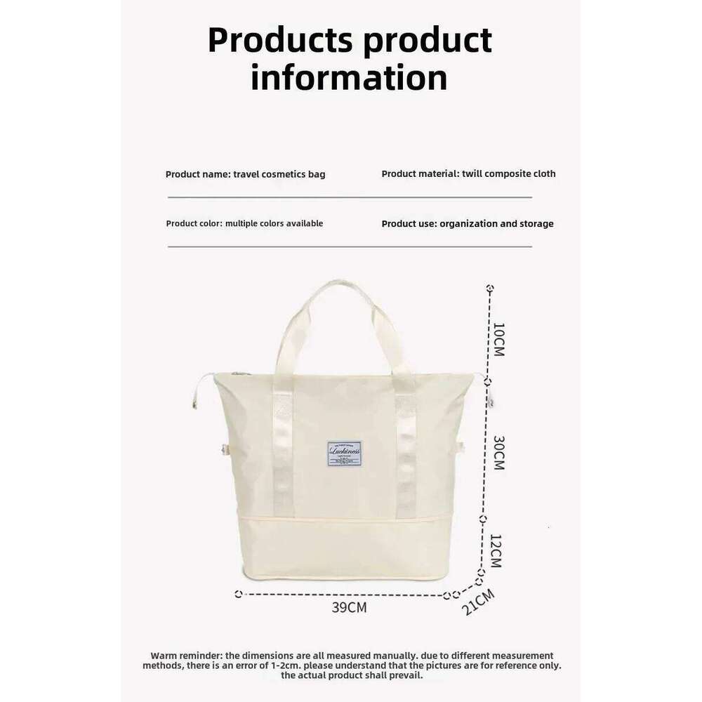 Large Capacity Travel Storage Oxford Wet and Dry Separation Maternity Bag with Expandable Design for Efficient Organization Y260225