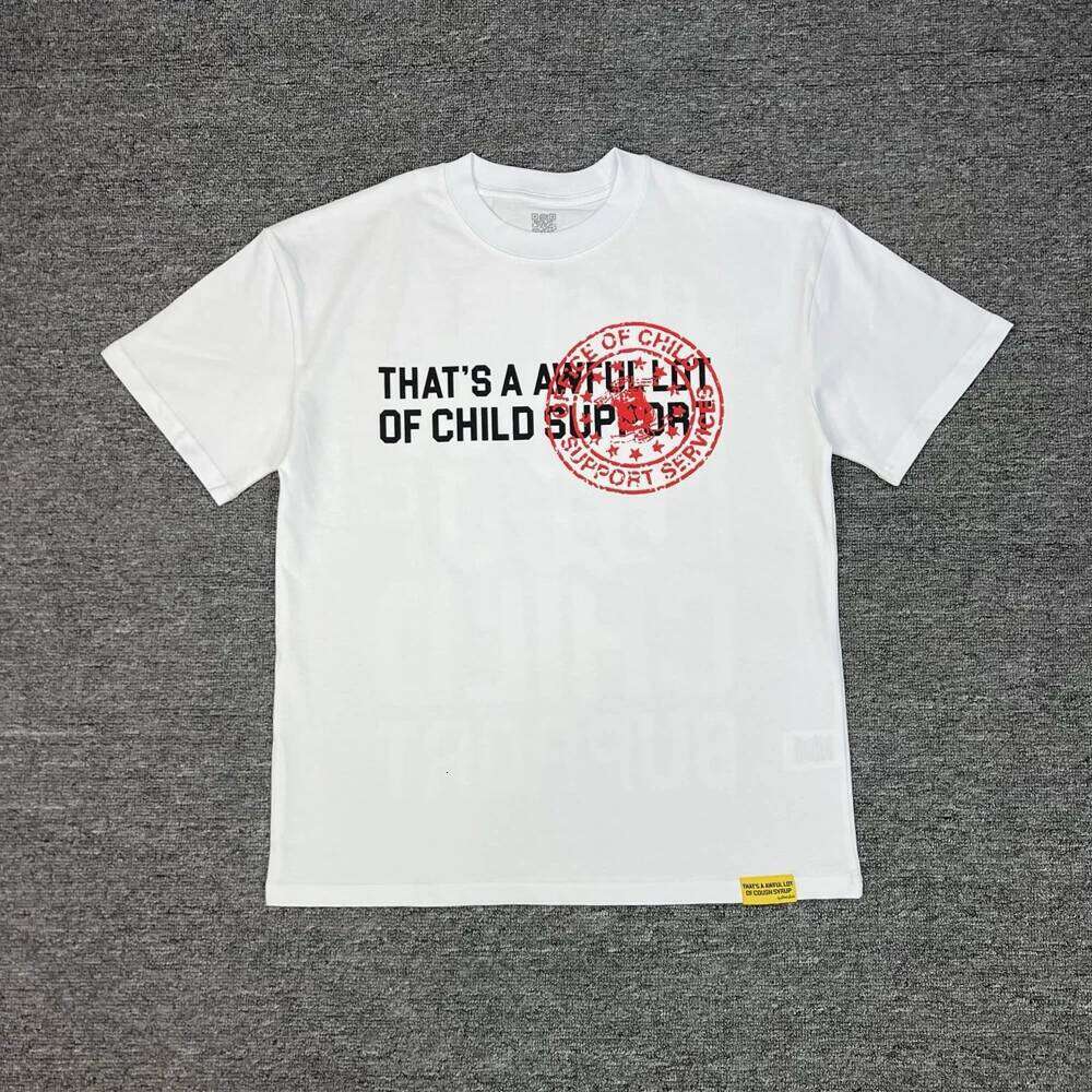 Red letter balck printing That's A Awful Lot of Cough Syrup white T-shirt Men Women Tops Tee T Shirt C260225 - view 7