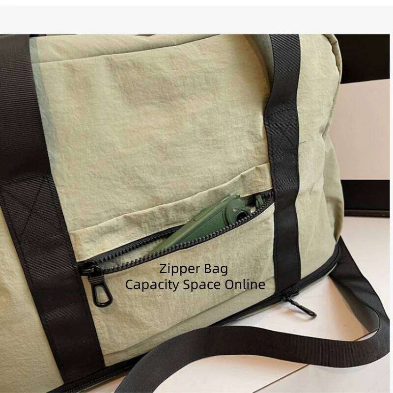 Foldable Travel Expandable Large Capacity Luggage Stylish Portable Dry-Wet Separation Multi-Functional Sports Fitness Bag Y260225