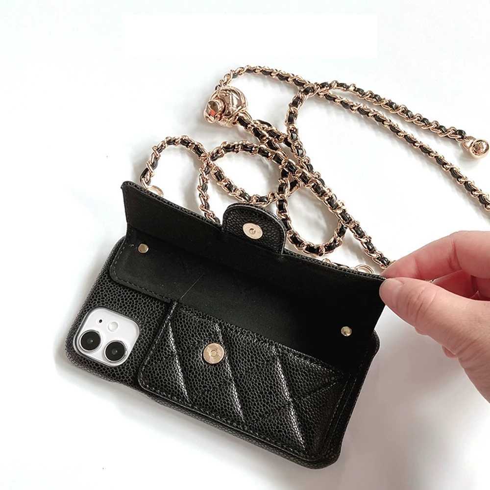 3D Floral Quilted Leather Wallet Phone Case with Dual Chain Crossbody Strap for iPhone 14-17 Pro Max PlusT260225