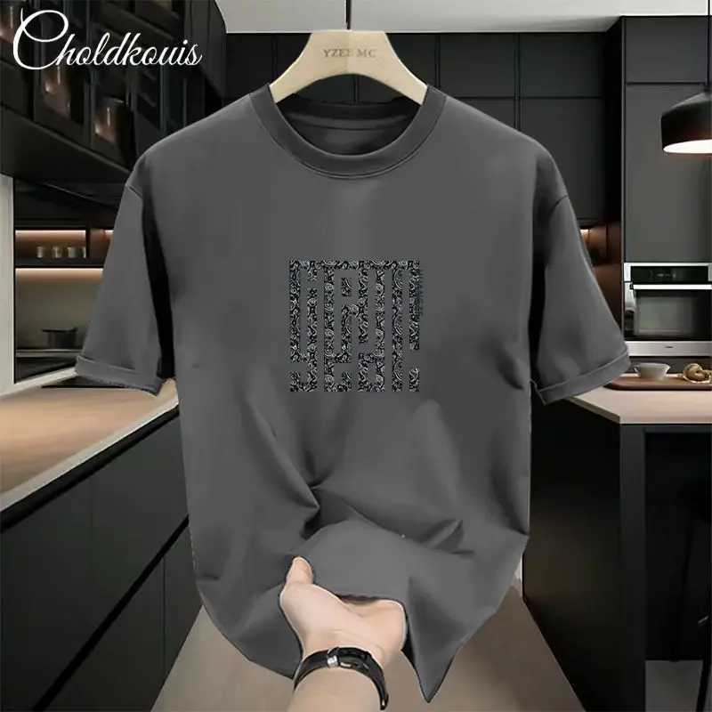 Men's Luxury Casual 3D Print T-Shirt Cotton Crew Neck Short Sleeve Loose INS Couple StyleT260225