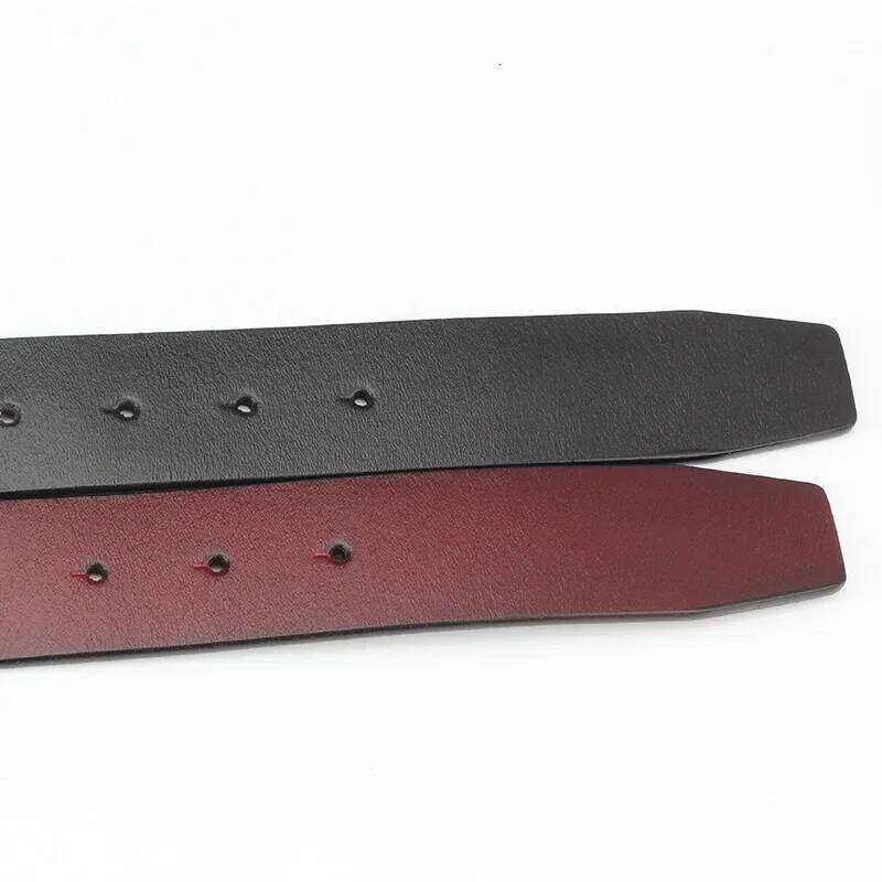 Cowskin Cow Real Genuine Leather Belt No Smooth Cowboy 5 Colors Belts Body Without Buckle for Men Waistband Y260225