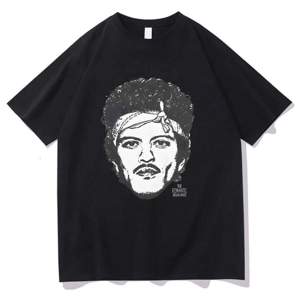 Bruno Mars The Romantic Rose Tee Man Woman Harajuku Short Sleeve O-neck Casual Gift Clothes Fashion Comfort Cotton T Shirt C260225