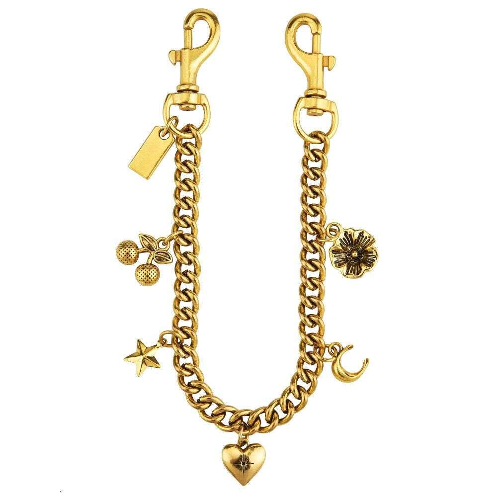 Alloy Electroplated Cherry Pendant, Modified Chain Extender, Vintage Exquisite Bag Accessory For Women