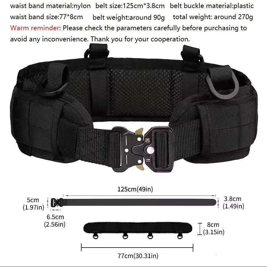 2025 Men's Outdoor Hunting Tactical Multi-Function Buckle Nylon High Quality Outdoors Sport Canvas Belt Y260225