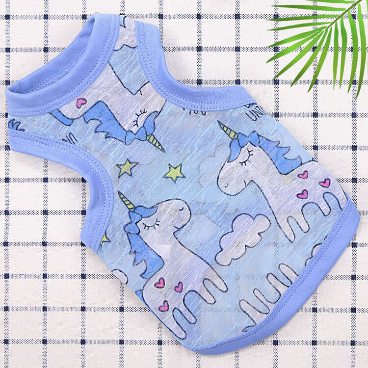 Pet Clothing Small Medium Dogs French Bulldog Cat Teddy Bichon Sun Protection Vest Dog Clothes Supplies WKERSIY