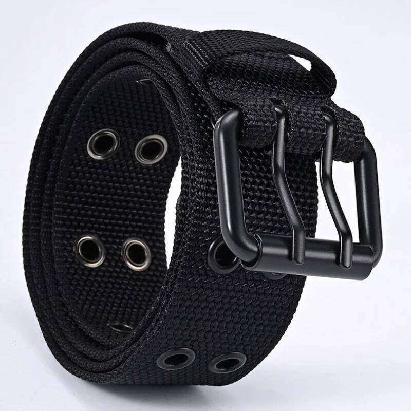 1pc New Men Breathable Nylon Fabric outdoor sport Pin Buckle Trousers Jeans Belt YD911 Y260225