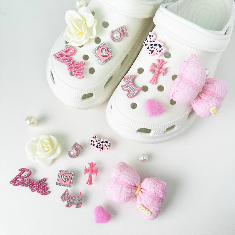 Removable Luxury DIY Shoe Charms Clog Sandals Accessories Detachable Shoe Buckles Decorations For Hole Slippers