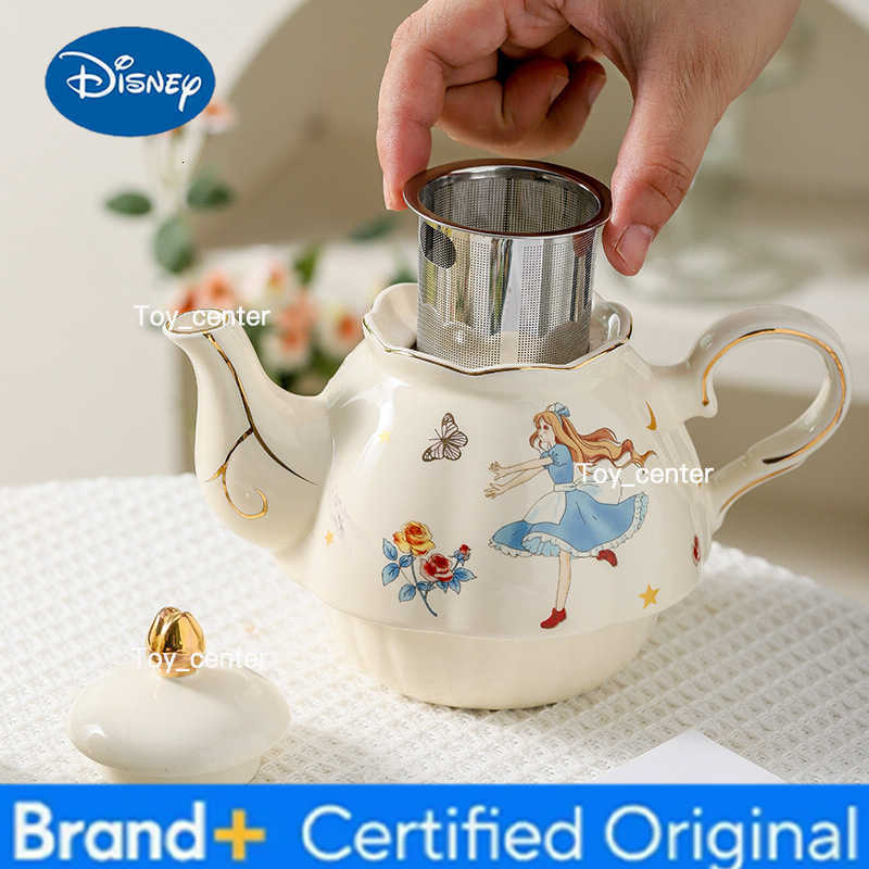 Alice in Wonderland Tea Set Porcelain Coffee Tea Pot with Cups Vintage Floral Afternoon Tea Service Cartoon Gift Set H260225