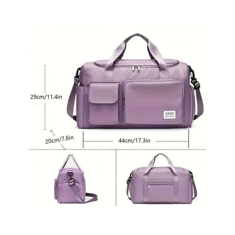 Carry On Travel Bag Large Capacity Weekender Overnight Duffle with Shoe Compartment Sports Fitness Bags for Women 2026 Y260225