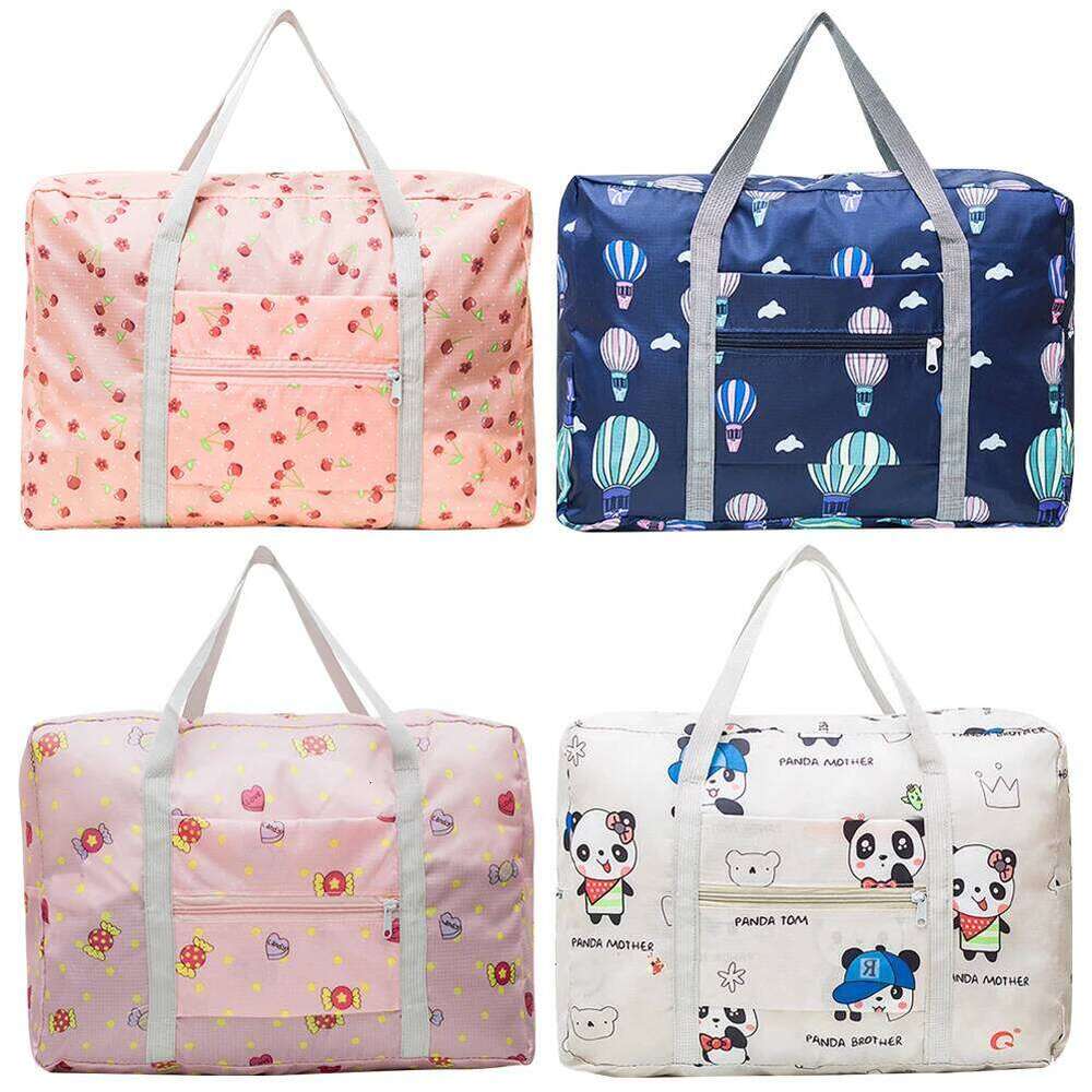 Women Luggage Handbag Large Capacity Duffel Storage Waterproof Zipper Closure with Trolley Sleeve Ladies Vacation Simple Bag Y260225