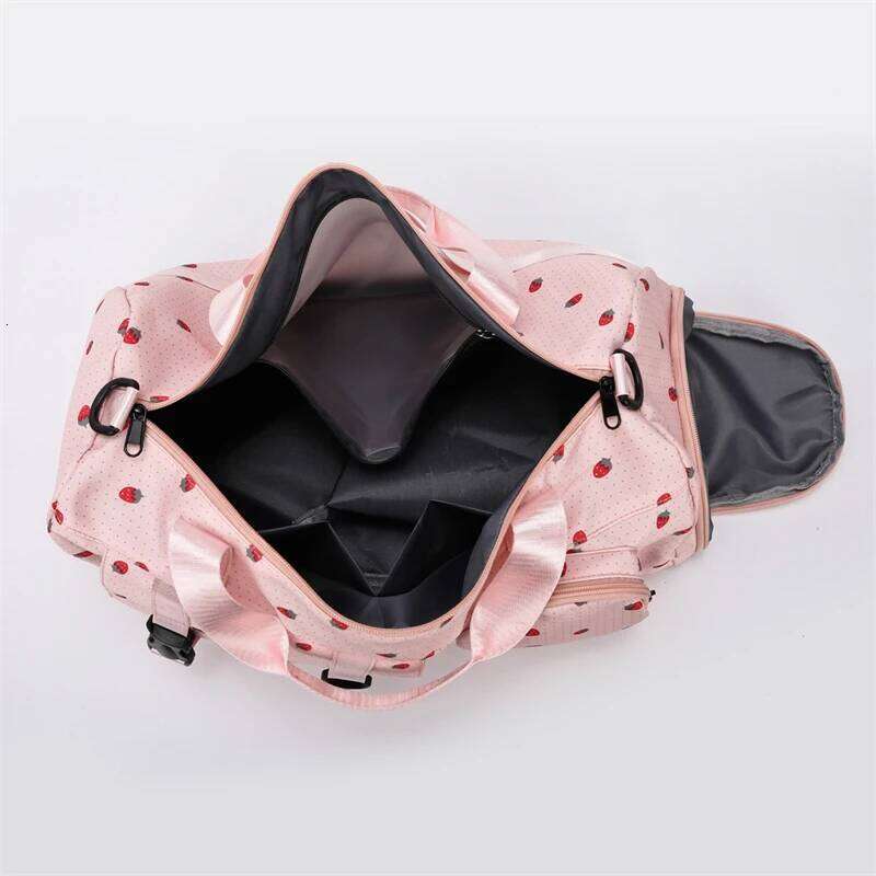 Large Capacity Duffel Cute Printed Sports Fitness Multi Functional Travel Bag With Independent Shoe Compartment Y260225