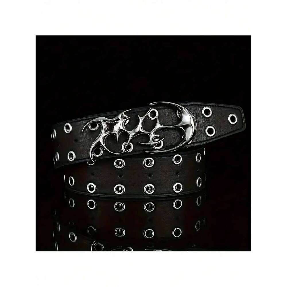 Genuine leather fashionable retro trend belts for jeans versatile rivet metal belt men Y260225