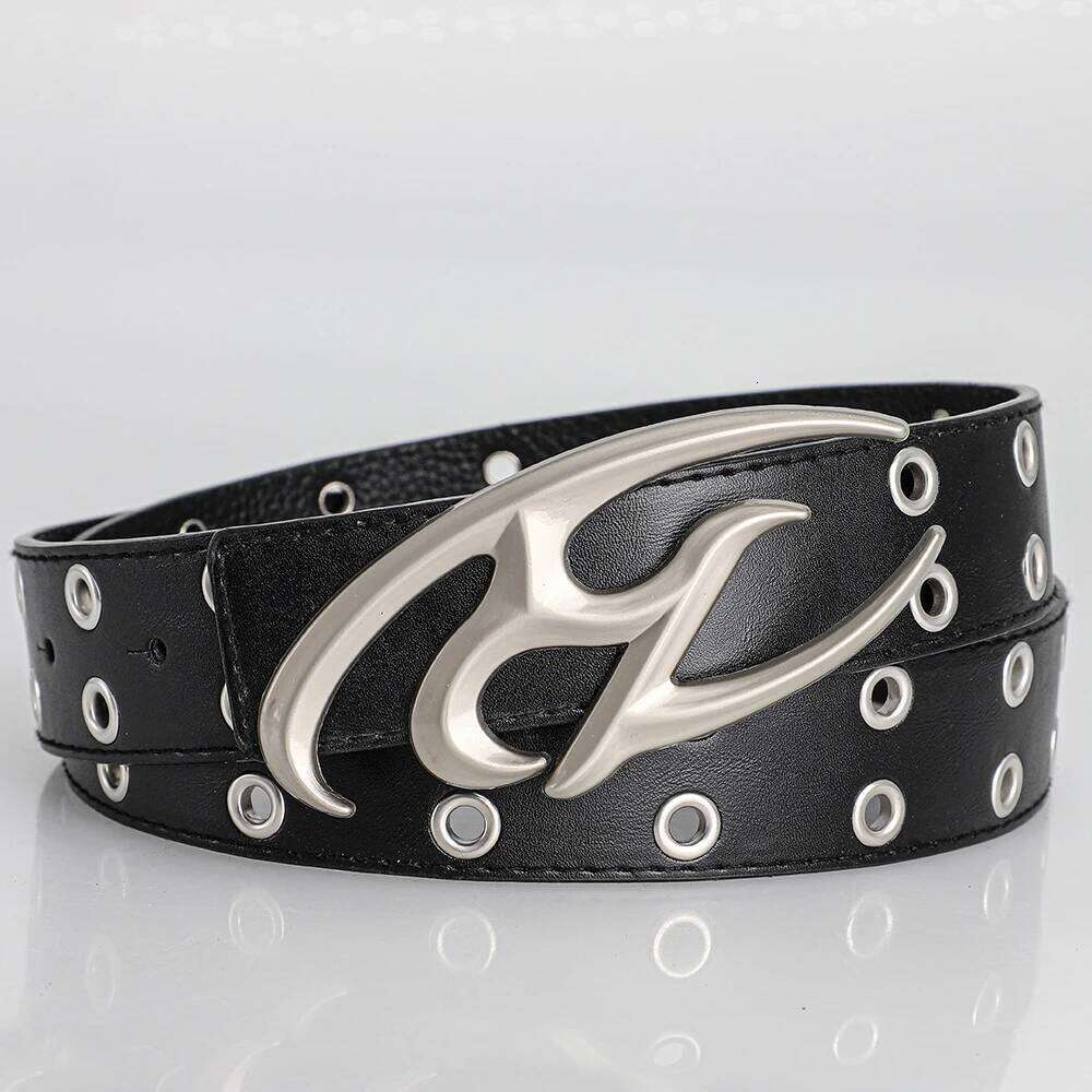 New Stylish Irregular Alloy Buckle Waist Casual Retro Punk Y2k Belt, For Men Women Trendy Accessory Belts, Ideal Gifts Y260225