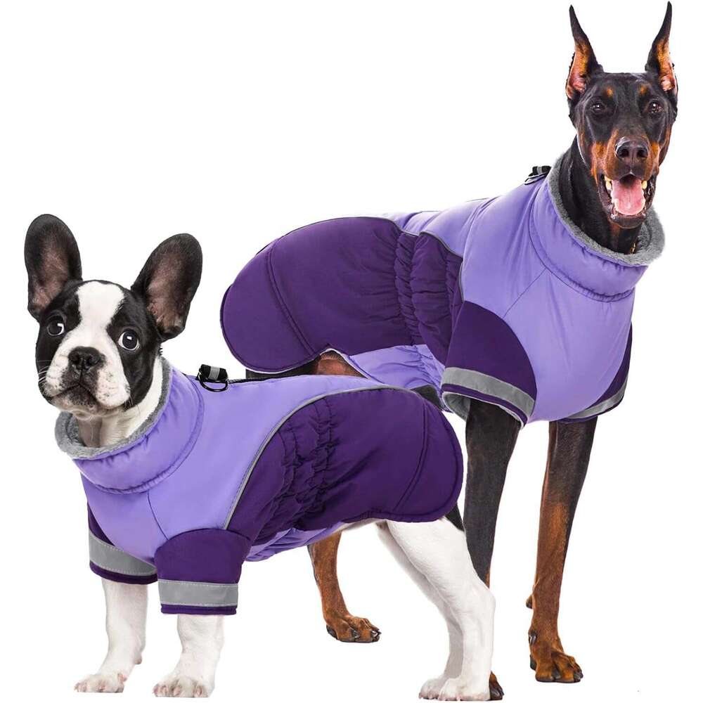 Famous brand New cross border pet clothing fleece lined warm jacket winter windproof and cold resistant thickened dog coat pupakaIK