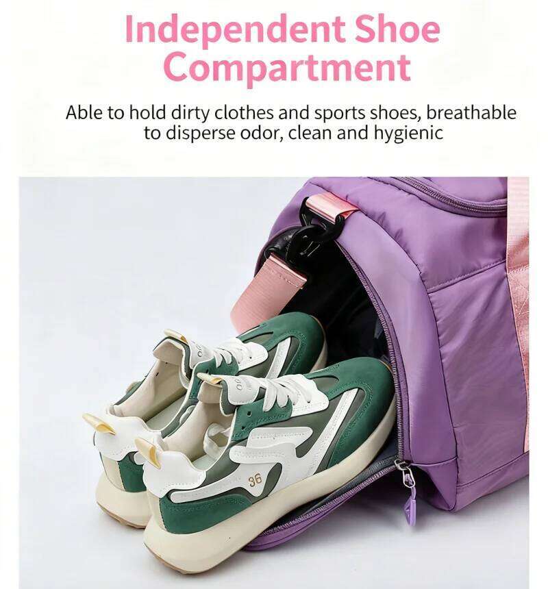 Wet Dry Separation Lightweight Travel Large Capacity Multifunction Storage with Shoes Compartment Outdoor Shoulder Bag Y260225