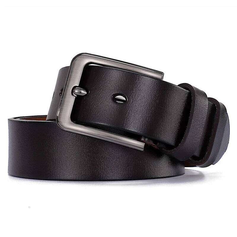 Genuine Leather Alloy Metal Pin Buckle Waist Plus Extra Size 105 110 120 130 140 150 160 170cm Belt for Men Women Betls Straps Y260225
