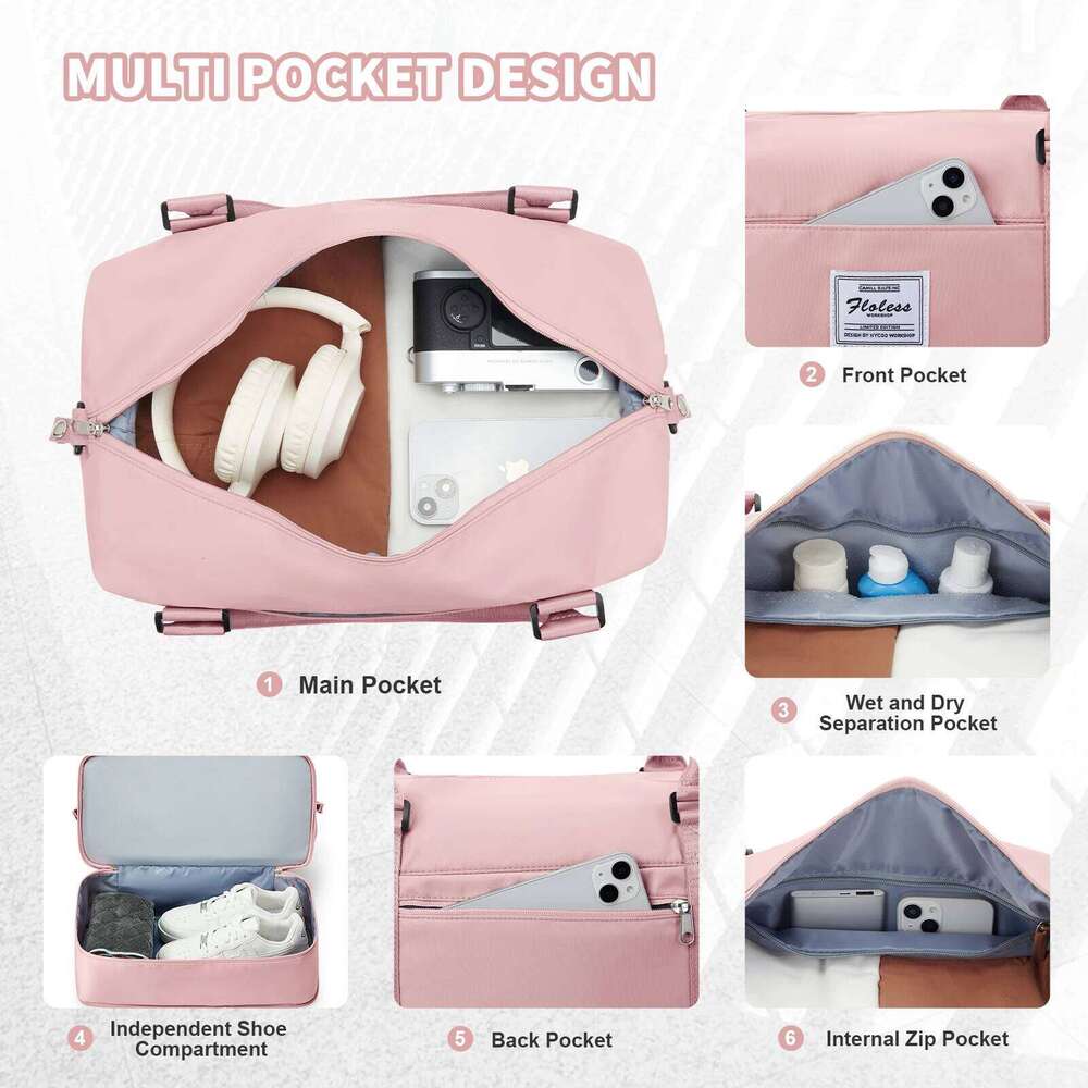 Ryanair Travel 40x20x25 Cabin Handbag Sports Bag, Portable Weekender for Men Women Expandable Fitness Hospital Bag Y260225