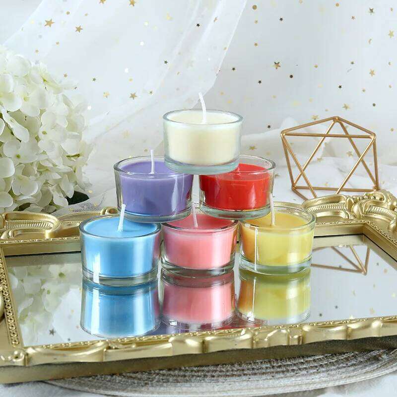 Mini Glass Cup Aromatherapy Party Perfect Gifts for Wedding Beautiful Home Decor Romantic Dinner Candles Smokeless H260225