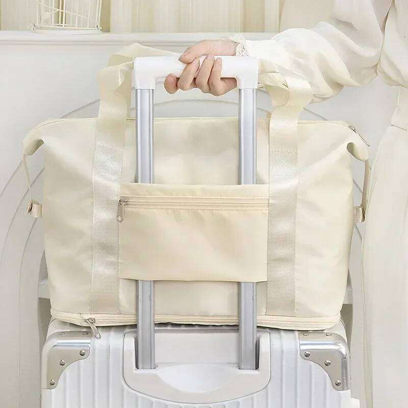 Large Capacity Travel Storage Oxford Wet and Dry Separation Maternity Bag with Expandable Design for Efficient Organization Y260225