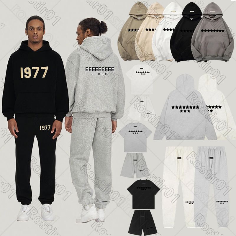 Mens essentials hoodie 1977 Sweatshirts Mens Womens Pullover Hip Hop Oversized Designer Hoodies for Men Sweatshirts Womens hoodie
