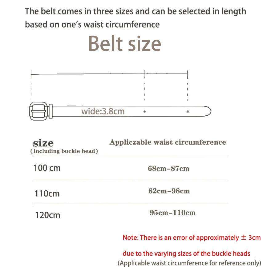 Vintage Carved Buckle for Women Men - Brown Textured Floral Print Western Style Fashion Versatile Waistband Belt Y260225