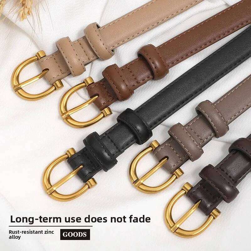 Women's Genuine Leather Belt - Soft, Crack-Resistant, Versatile, Suitable for Jeans and Dresses Y260225