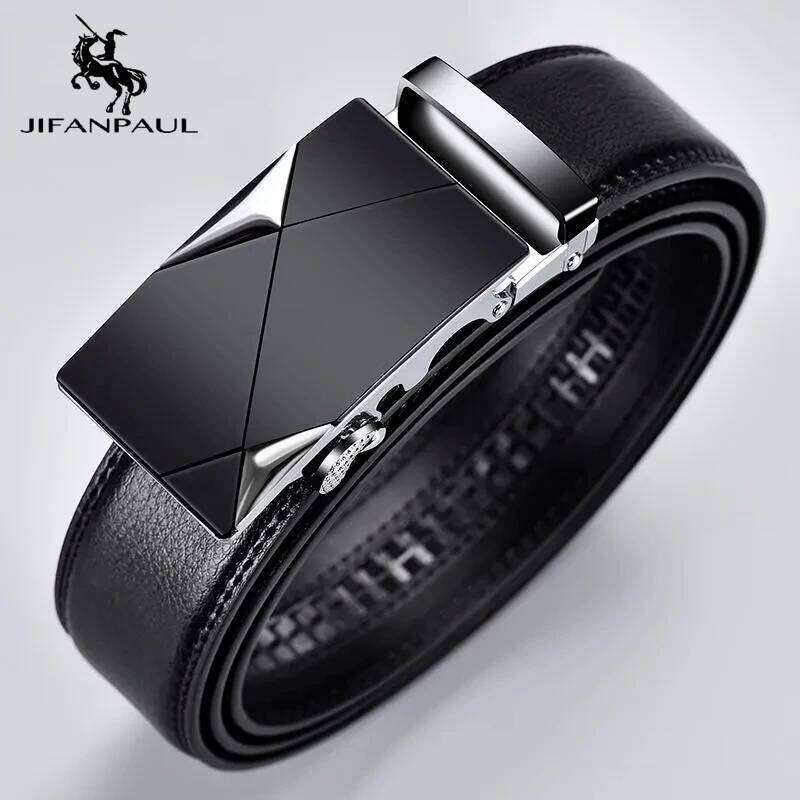 Famous Brand Mens Belts Quality Genuine Luxury Leather For Men Belt Strap Male Metal Automatic Buckle Y260225