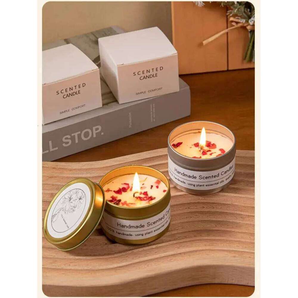 Soy wax dried floral scented candles, creative wedding souvenirs, birthday and Christmas gifts H260225