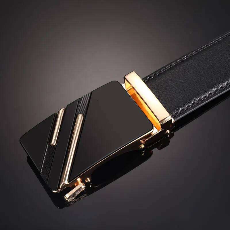 Belt men with smooth automatic buckle, high-end belt for men's business, leisure, middle-aged and young pants Y260225