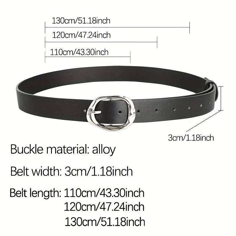 New Luxury Women's Belt Fashion Casual Classic Silvery Buckle Belts Plus Size - Pair with Jeans, Pants, Dress, For Ideal Gifts Y260225