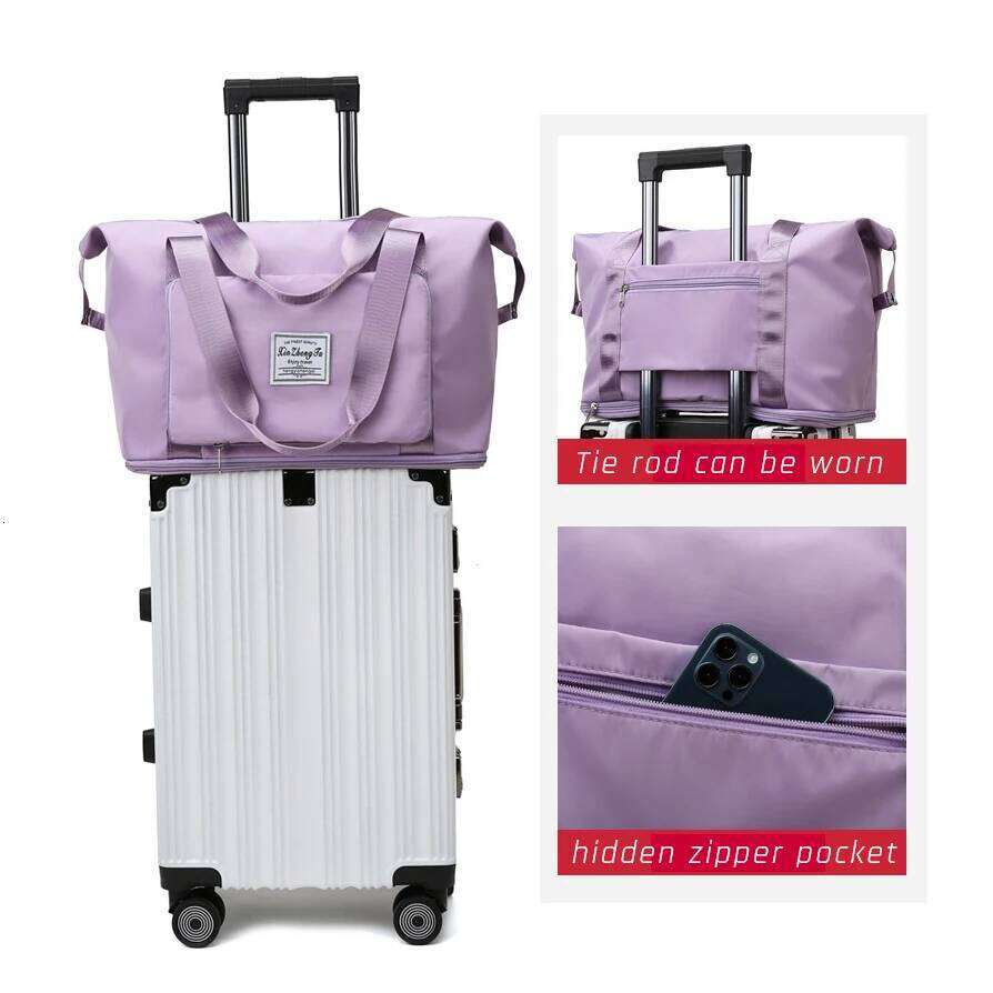 Foldable Extension Travel Luggage Women Multifunctional Dry Wet Separation Yoga Fitness Large Capacity Sport Bag Y260225