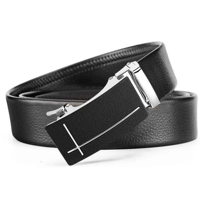 JIFANPAUL New Fashion Automatic Buckle Business Genuine Leather Jeans High Quality Men's Belt No Gift Box Y260225