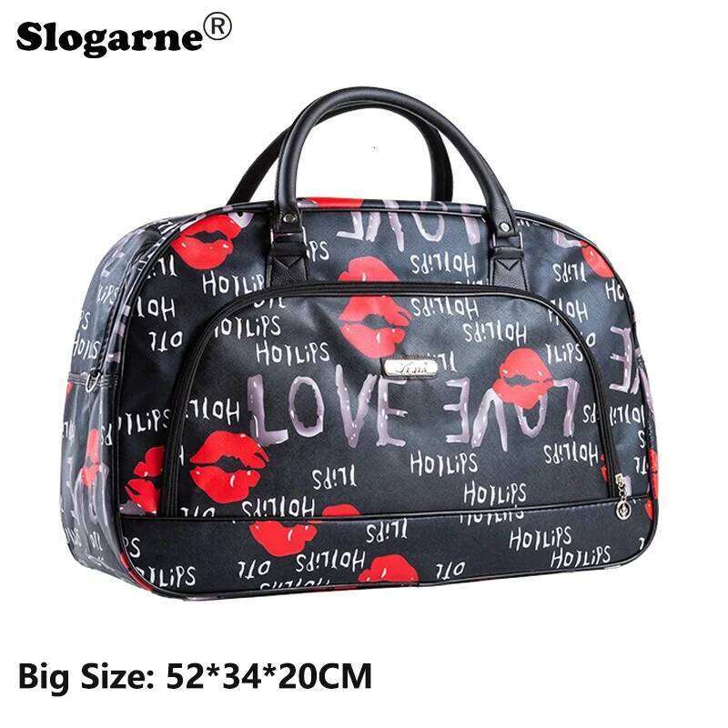 Lady Large Zip Bag Overnight Weekend Women Holdall Hand Luggage Handbag Girls Travel Tote Duffels Backpacks Shoulder Bags Y260225