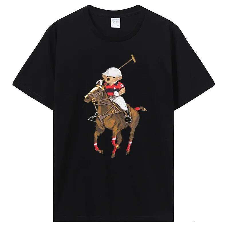 Hot Sale Funny Teddy Bear Tshirt Fashion Summer Casual Cotton Tops Tee Unisex Clothing Men T Shirt Streetwear harajuku C260225