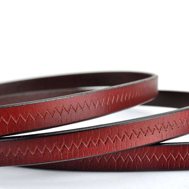 Simple women's genuine leather knotted thin belt with skirt coat tight waist luxury decoration Y260225