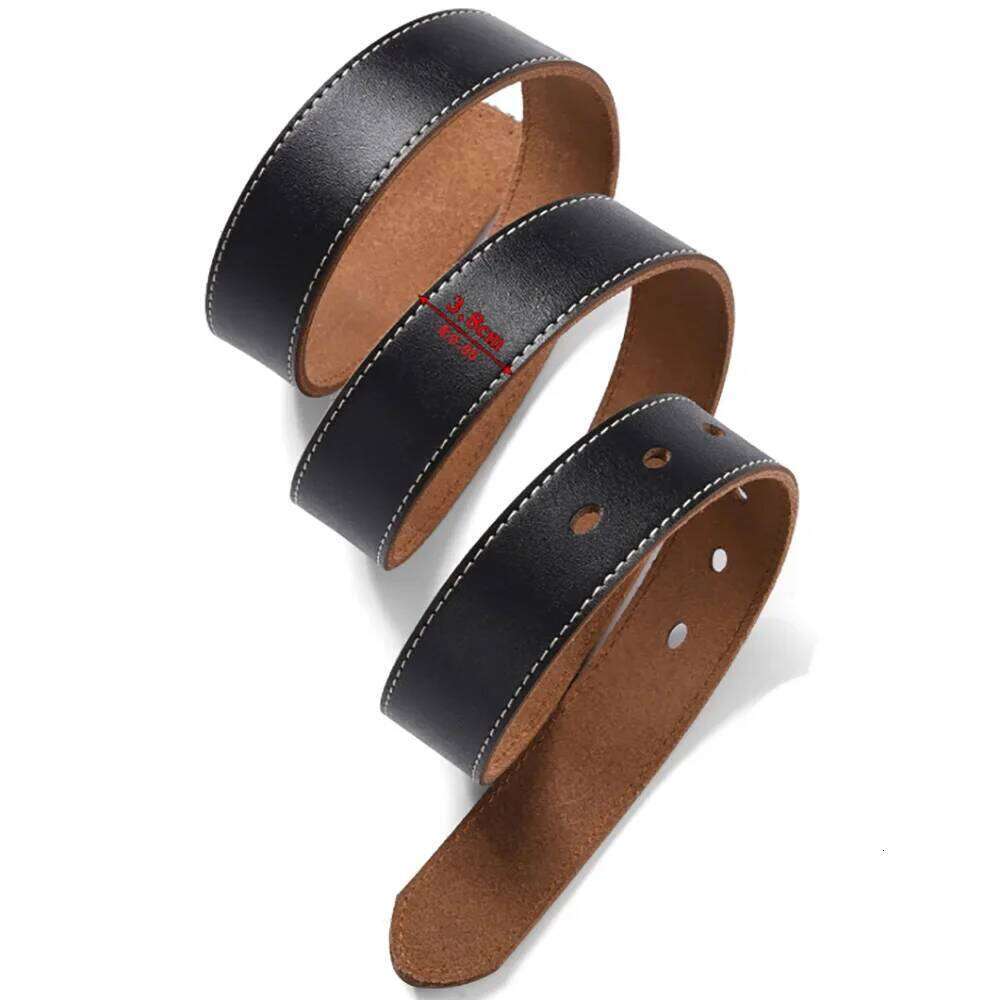 Male Business Pin Buckle Jeans Waist Straps Men's Plus Size 170 160 150 140-105cm Cowhide Belt 3.8cm Genuine Leather Waistband Y260225