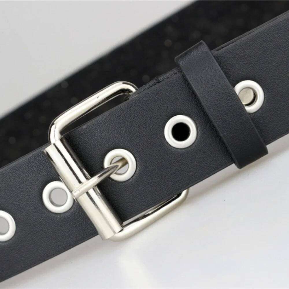 2026 Punk Square Rivet Metal Pyramid Studded Belt for Men Women Rock Style Jeans Waistband Designer Belts Y260225
