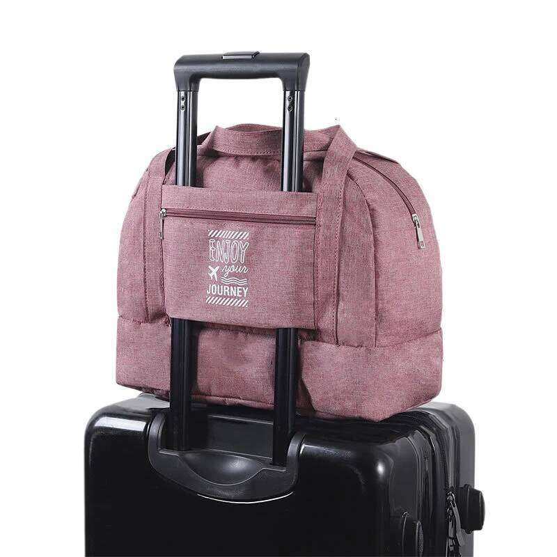 Fashion Folding Women Oxford Travel Weekend Overnight Bags Large Capacity Hand Luggage Tote Duffel Bag Trip Supplies Y260225
