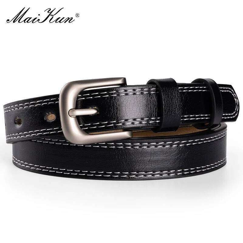 Top Quality Leather Belts for Women Cummerbund Luxury Female Decorative Simple Waist Belt Candy Color Drop Shipping Y260225