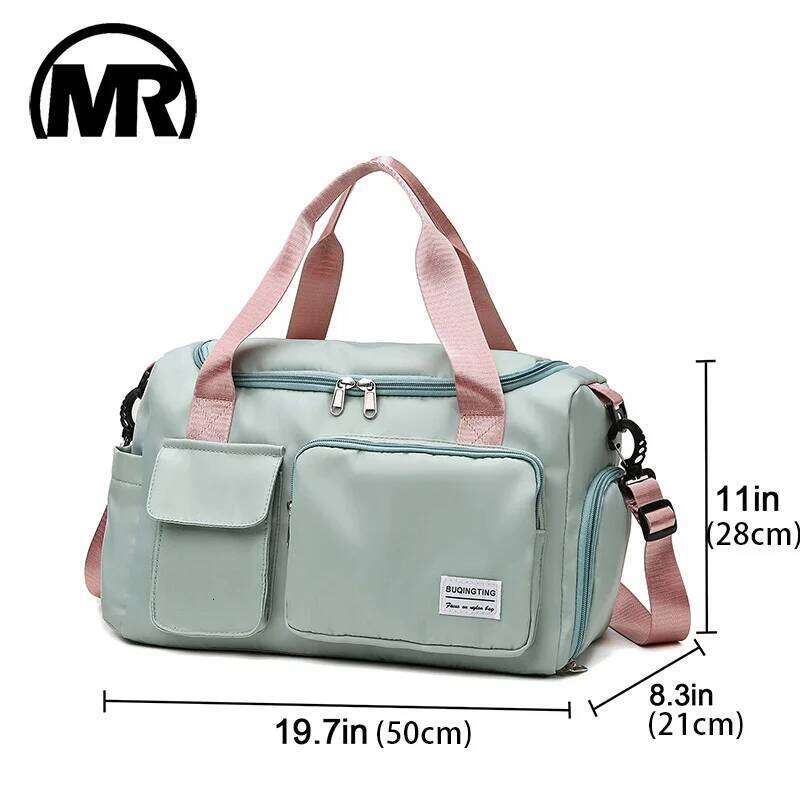 MARKROYAL Travel Canvas Gym Bag For Women Duffle Bags Waterproof Shoulder Shoe Compartment Pocket Handbag Dropshipping Y260225