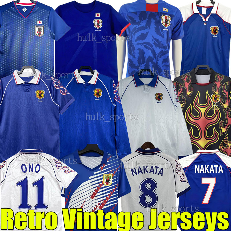 1998 Japan Retro Soccer Jerseys NAKATA KAZU NANAMI NAKAYAMA OKANO SOMA AKITA INAMOTO HATTORI KAWAGUCHI 1994 96 98 99 2000 06 10 14 16 18 Men kids kits sets Football Shirt