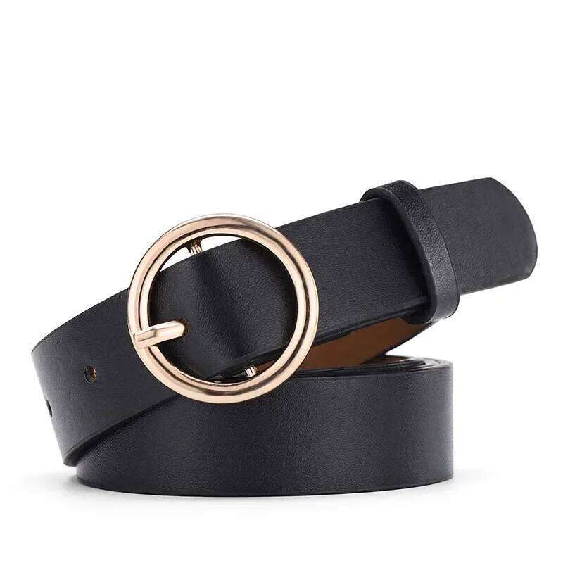 Women PU Leather Waistbands Adjustable Fashion Casual Pin Buckle Belts for Waist Strap Jeans Skirt Men Female Y260225