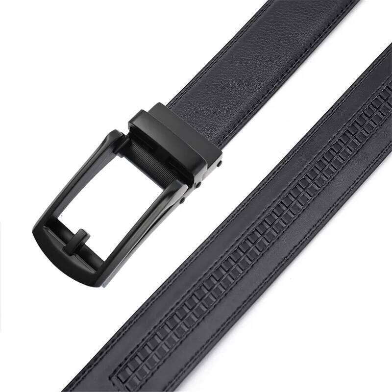 New 3cm Width Black Coffee Mens Formal Leather Belts High Quality Automatic Buckle Belt For Men Designer Luxury Y260225