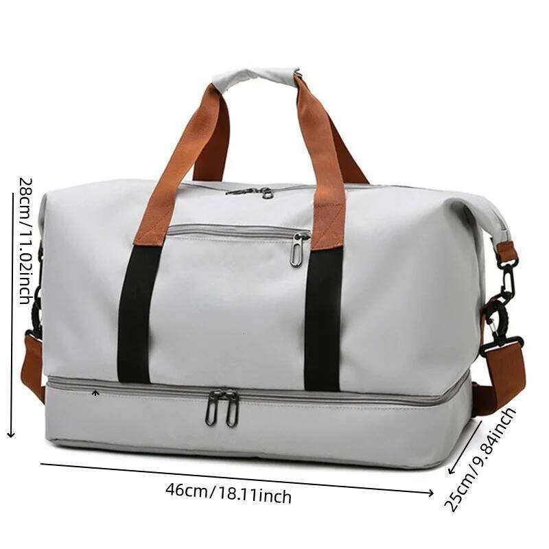 Fashion Travel Bags For Women Large Capacity Men's Sports bag Waterproof Weekend Sac Voyage Female Messenger Bag Dry And Wet Y260225