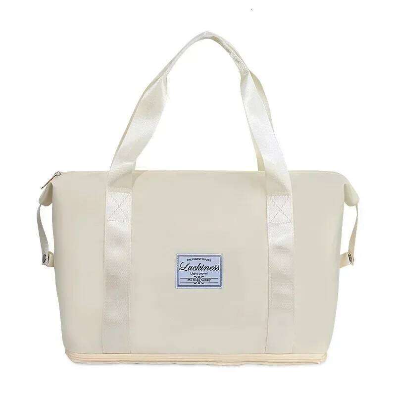 Large Capacity Travel Storage Oxford Wet and Dry Separation Maternity Bag with Expandable Design for Efficient Organization Y260225