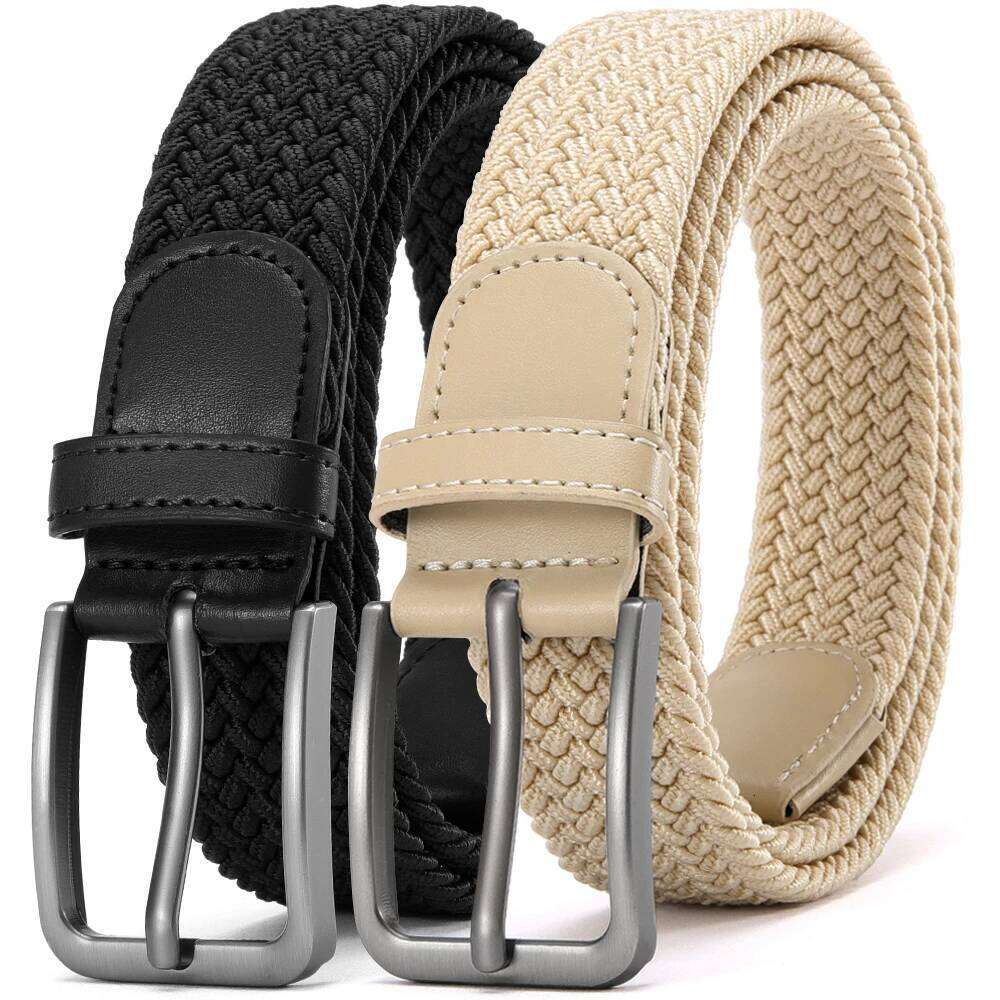 Men's Elastic Belts Unisex Casual Woven for Men Outdoor Rock Climbing Training Work with Jeans Belt of Women 115cm Y260225